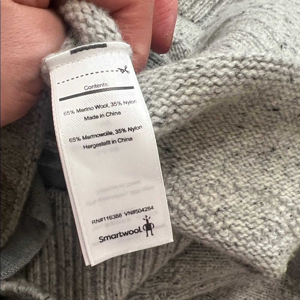 Smartwool Light Gray Knit Sweater jacket - Picture 7 of 7